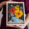 Today I Will Find Joy in Little Things - 6x8" Framed Original Painting - 2021 - FREE SHIPPING