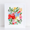 Wild Bouquet Watercolor Print