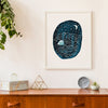 Sleepy Narwhal Print