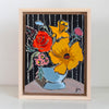 Today I Will Find Joy in Little Things - 6x8" Framed Original Painting - 2021 - FREE SHIPPING