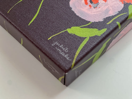 Poppies at Midnight - 11x14" Stretched Canvas Print