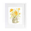 Daffodils in Vase - Fine Art Print