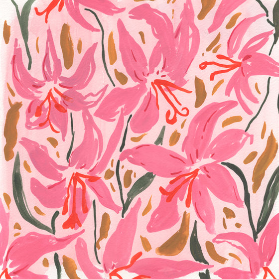Pink Lilies - Fine Art Print