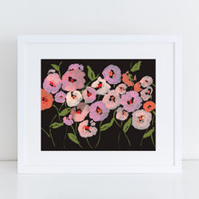  Poppies on Black - Fine Art Print