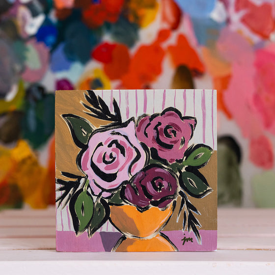 Today I Will Seek Out Beauty - 6x6" Original Painting